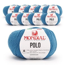 쎄비 폴로 메리노울 뜨개실 40g x 10p, 170 터키