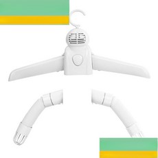 전기식 소형 가정용 온풍 의류 옷걸이 건조 히팅 가열식 온열 여행용 휴대용 스마트 옷걸이 접이식 스탠드형 저전력 절전형 저소음 옷걸이 빠른건조 살균 탈취 습기제거 건조대 건조기능, 화이트-다용도, 단일 모델