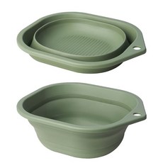 페프리그 대야 접이식/ 10L, 그린, 1개