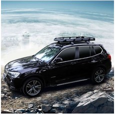 다주다몰 오프로드 SUV 차량용 무타공 루프랙 루프박스, 1개, 블랙 9판 6기둥 16m 보강 잠금 그물망