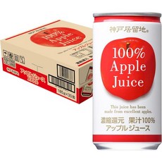 일본 고베 거류지 100% 사과 쥬스 185g 30캔 500236, 185ml