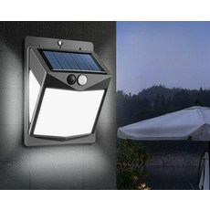 벽걸이 조명등 태양광 테라스 현관 센서등 LED 발코니 펜션 3개 세트 표준 20LED 광센서, 고광도 196LED 3단계