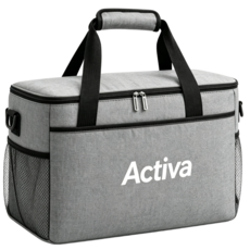 Activa 쿨러백 캠핑 보온백 아이스박스, 그레이, 30L