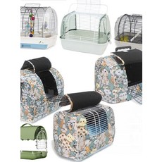 앵무새이동장 메쉬 아크릴 투명 새장 보온덮개 커버 휴대용 겨울 케이지 전용 외출장 가방, 1개, D_스파이니 후드티 M 커버