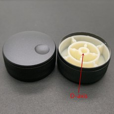 1pcs 45*21mm 샤프트 구멍 6mm 손잡이 알루미늄 합금 인코더 볼륨 조절 오디오 전위차계 손잡이 꽃무늬 축D축, 01 1PCS, [01] 45x21x6mm  D-axis