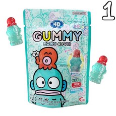 BANDAI NAMCO 한교동의 4D구미 블루하와이&소다향 산리오 한교동 젤리, 40g, 1개