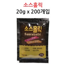 소스홀릭 20g 200개입 박스 증정용/서비스용/파채소스, 3개