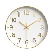 3S리빙 무소음 벽시계 30cm, 퀴에트 로쏘30 골드