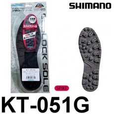 SHIMANO KT-051G GEOLOCK SPIKE 替換鞋底 磯釣釘鞋, M, M