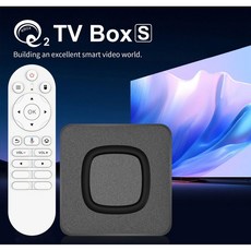 PYHO 5G WIFI고속 미디어 플레이어 TV 셋톱박스+음성 리모컨, 1개, Q2