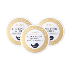 쁘띠페 흑진주 골드 하이드로겔 아이패치, 60개입, 3개