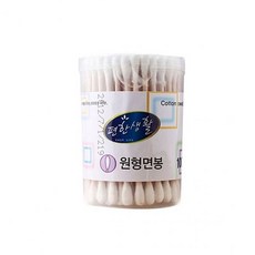 편한생활면봉원형100P화장품용기, 1개