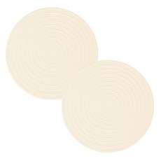 더하리 국산 실리콘 인덕션 보호매트 (1+1), 아이보리 20cm, 2개