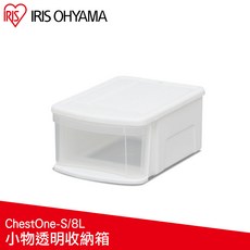 【GOOD LIFE 品好生活】IRIS OHYAMA 愛麗思歐雅瑪 抽屜式小物收納箱 SSS-8L, 透明, 1個