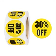 스티커 롤 라벨 가격할인 500매, 30% 2개