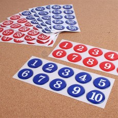 해피데이 번호스티커 에폭시번호판, 빨강