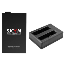SJCAM A10/A20 系列 原廠電池 + 雙孔充電器, 1個, A10/A20系列電池