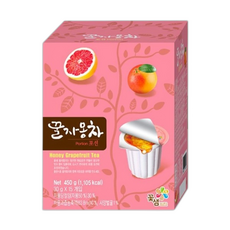 꽃샘 꿀자몽차 포션()/간편/개별/포장/과일청차/따뜻한차/탕비실/디저트/스틱/용/손님/포션차/접대, 0.8g, 15개입, 1개