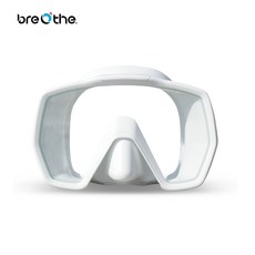 游龍潛水 BREATHE 大視野無框單面鏡, 白