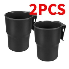 2개입 에어 아울렛 암레스트 도어 사이드 시트 백용 차량 음료 랙 에어 아울렛 다기능 물컵 차량 음료, Black 2PCS