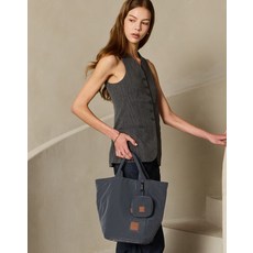 국내매장품 닥스 ACC EASY BAG 블루 체크 나일론 에코 토트백 DBBA6EG53