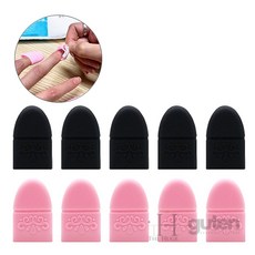 더휴즈 젤네일 제거 푸셔 리무버 실리콘 클립 네일리무버집게, 핑크, 1개