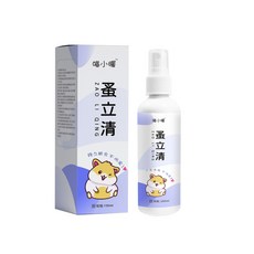 喵小暖 蚤立清寵物驅蟲噴霧 100ml | 草本精粹溫和配方 驅蜱除蚤 犬貓適用, 1個, 驅蟲劑100ml【蚤立清】