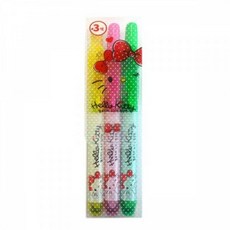 모리스 헬로키티 MRH105-3S 3색 노크식 형광펜 필기구/문구/컬러펜/펜