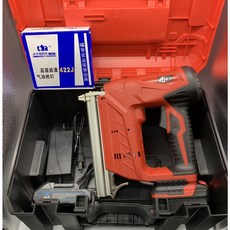 AIRAJ 鋰電電動釘槍 422J 門釘 2.5AH 木工打釘槍, 1個, JJ釘槍 422J 2.5AH單電_塑盒