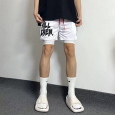 美式短褲男不過膝透氣健身褲夏季運動網眼速幹籃球三分褲跑步訓練