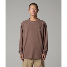 브랜드정품 디키즈 DICKIES 가먼트 다이드 베이직 롱슬리브 Brown 346412