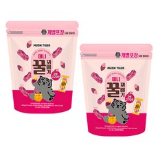 무직타이거 미니 꿀 꽈배기 자색고구마맛 2개(400gx2개) 옛날과자간식, 2개, 400g