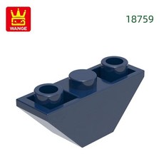 경사 반전 블록 컬러 벽돌 조립 부품 로트당, 6. 40.Dark Blue, 1개