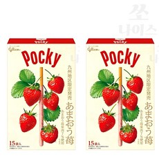 일본 글리코 지역한정 자이언트 포키 딸기맛 15개입 아마오우 이치고 규슈
