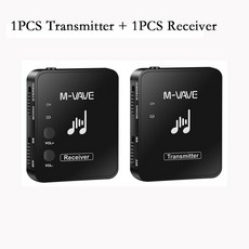 기타 용품 M-vave 무선 송신기 리시버 이어폰 모니터 볼륨 조절 가능 라이브 전문 모니터용 이어폰 Cuvave 2.4G, 1TR 1RE, 1) 1TR  1RE, 1개