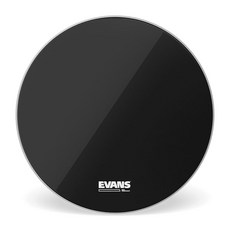 EQ3 공명 매끄러운 화이트 베이스 드럼 헤드 포트 없음 16인치, White, 1개