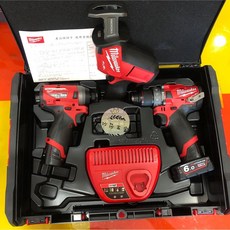 美沃奇 Milwaukee FPP2A-632X 無碳刷雙機組 搭配 M12 CHZ-0 軍刀鋸 (原廠工具箱裝), 1個, 2機組