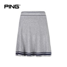 PING 여성 라인 배색 니트 큐롯 스커트 2780849