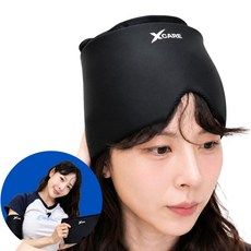엑스케어 신수지 리커버360 두피 냉온찜질 쿨링 팩, 블랙, 1개