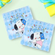 리리월드 귀여운 구디백 예쁜 지퍼백 어린이집 선물 포장 봉투 48P, 48장, 10.아가일강아지(13.5x13.5cm)