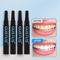 구스투스 치아미백겔(과산화수소 35%) 셀프 치아미백 기계 미백기 화이트닝 겔, 4g, 4개