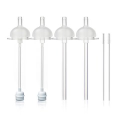 하이비 더블하트 그로미미 유피스 호환 1단계 혼합형 교체용 빨대 2p 세트, 2세트