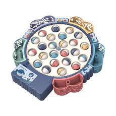 JoyBaby 釣魚玩具 BSMI認證 釣魚盤 親子互動玩具, 電動磁性釣魚玩具-F, 1個