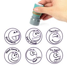 [만년도장]영어칭찬도장_Smile&Smile(20mm원형), 4.Well Done, 청보라