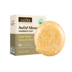 SADOER 植物洗髮餅 生薑 強健髮根, 60g (2.12fl.oz), 1件