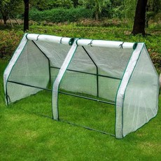 길냥이 비닐하우스 길고양이 방한 투명 겨울급식소 온실, 1개, M. 대용량 2 메쉬 디자인 외부 커버 1809090