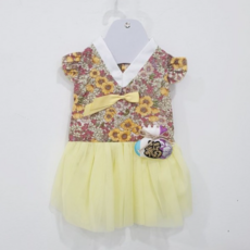 복주머니 한복 원피스, 옐로우, 1개