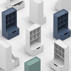 플로샵 하이브 데스크 정리함 펜꽂이정리 데스크오거나이저, 화이트