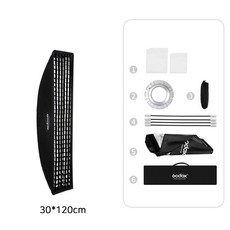 고독스 SB-FW 30x120cm 보웬스 소프트박스 사각 시리즈, 1개