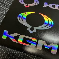 KG모빌리티 로고스티커 케이지모빌리티 엠블럼1, S, 1개, 레드